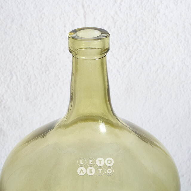 Стеклянная ваза Бриген 25 см оливковая Koopman (Купман)