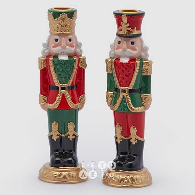 Декоративный подсвечник Щелкунчик - Guardia Coraggiosa 23 см EDG