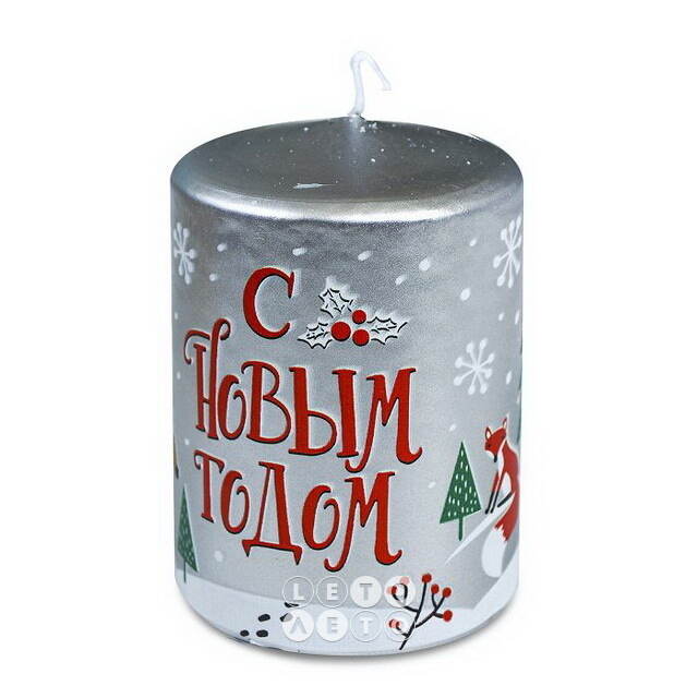Новогодняя свеча Skandi Fairytale 8 см Омский Свечной