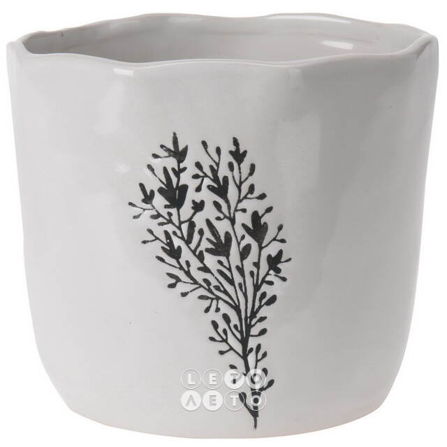 Декоративное кашпо Fiori Selvati 15*13 см, фарфор Koopman