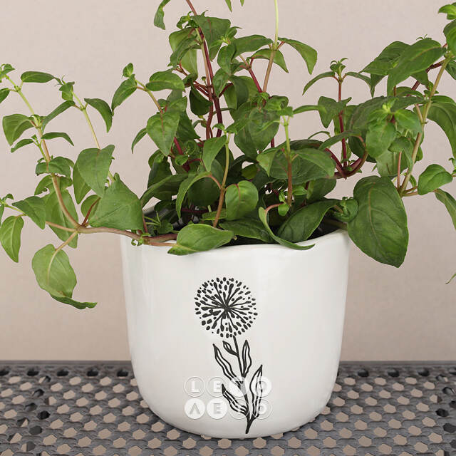 Декоративное кашпо Fiori Selvati 15*13 см, фарфор Koopman