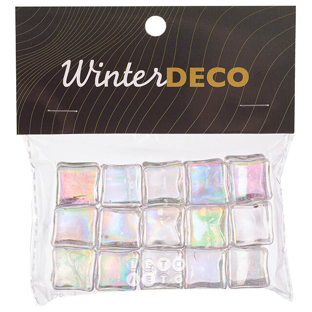 Искусственный лед Кубики - Barnstaple, 15 шт Winter Deco