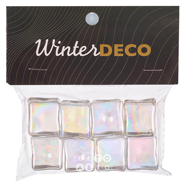 Искусственный лед Кубики - Barnstaple, 8 шт Winter Deco