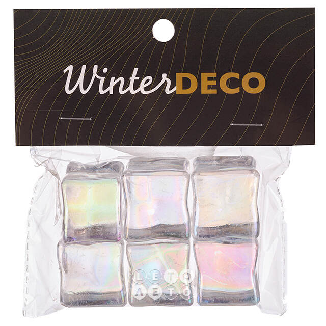 Искусственный лед Кубики - Terlano, 6 шт Winter Deco