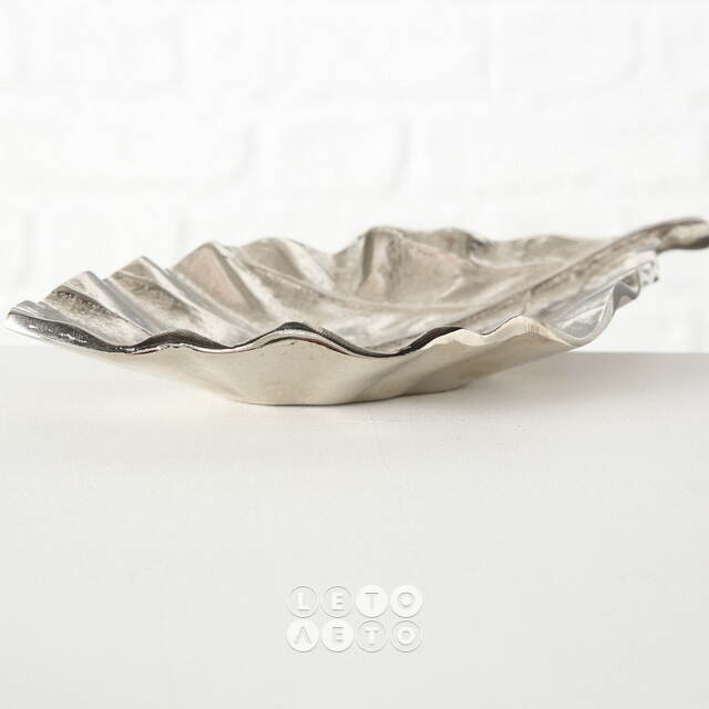 Декоративный поднос Bruscardo Silver 26 см Boltze