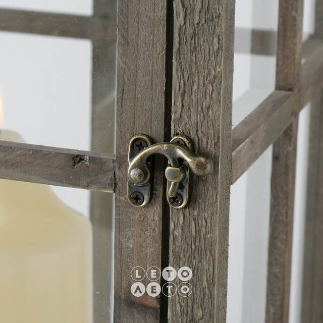 Деревянный подсвечник Фонарь Четинале 68 см, уцененный Boltze