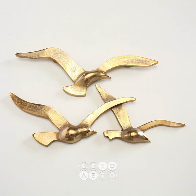 Настенный декор Птицы Golden Siam 35 см Boltze