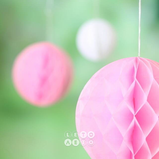 Набор бумажных шаров Sweet Pomponette 15 см, 2 шт Boltze