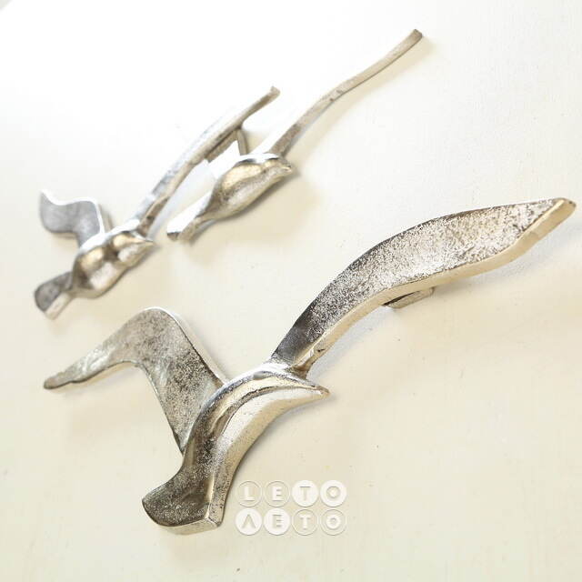 Настенный декор Птицы Silver Siam 35 см Boltze