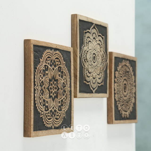 Декоративное панно Ринконада 20*20 см, 3 шт Boltze