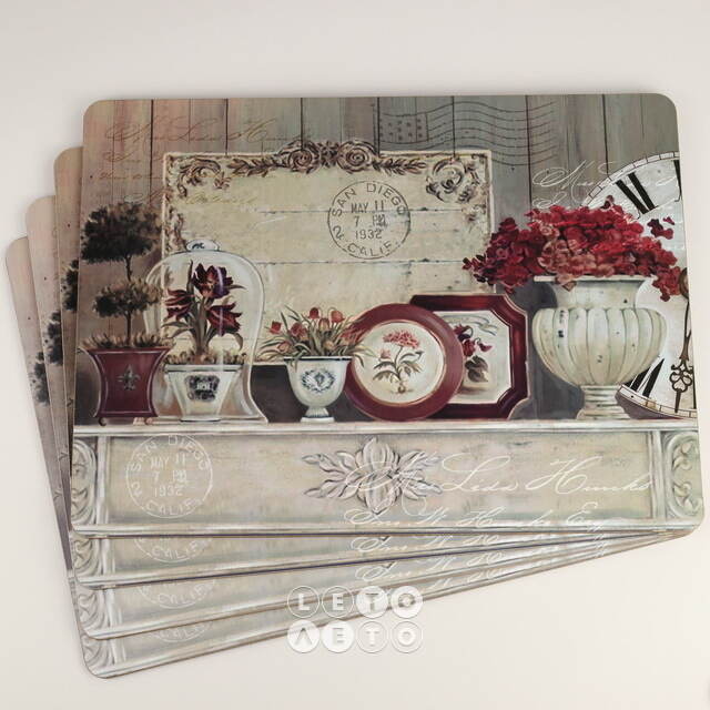 Набор сервировочных салфеток Sweet Romance: Fiori 40*30 см, 4 шт Boltze