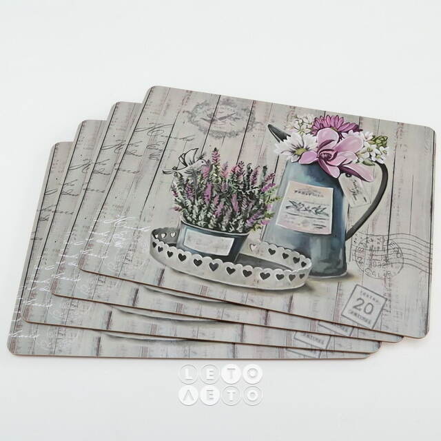 Набор плейсматов Lavender Mood: Pink 40*30 см, 4 шт Boltze