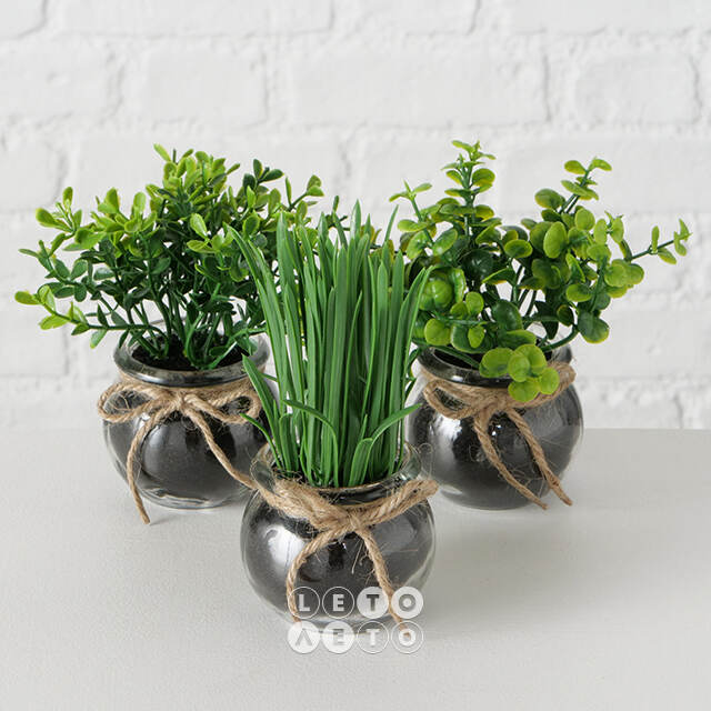 Искусственный цветок в горшке Succulent Kirkcaldy 15 см Boltze