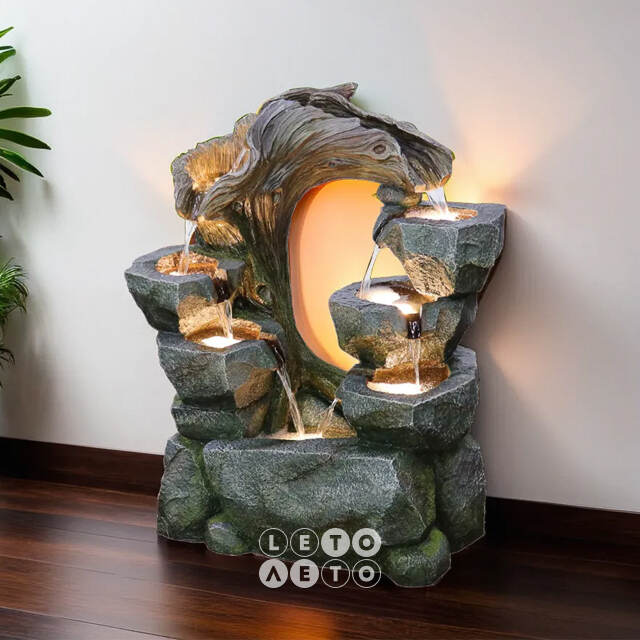 Декоративный фонтан Сен-Кале 73 см с LED подсветкой Winter Deco