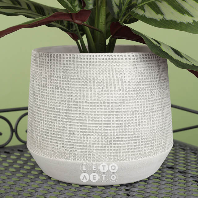 Керамическое кашпо Grey Joy 19*17 см Edelman