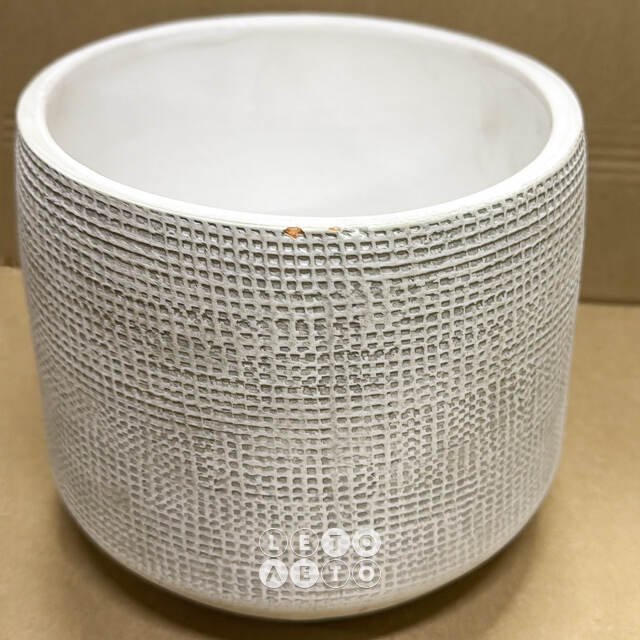 Керамическое кашпо Grey Joy 19*17 см, уцененное Edelman