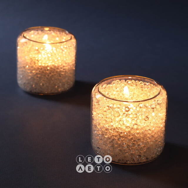 Подсвечник стакан Bebe Diamond 6 см, стекло EDG