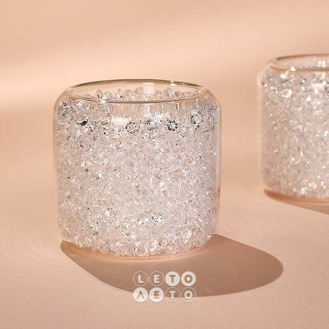 Подсвечник стакан Bebe Diamond 6 см, стекло EDG