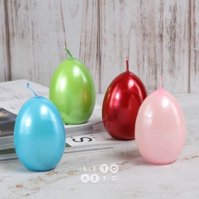 Набор пасхальных свечей Easter Carnaval 7 см, 4 шт Омский Свечной