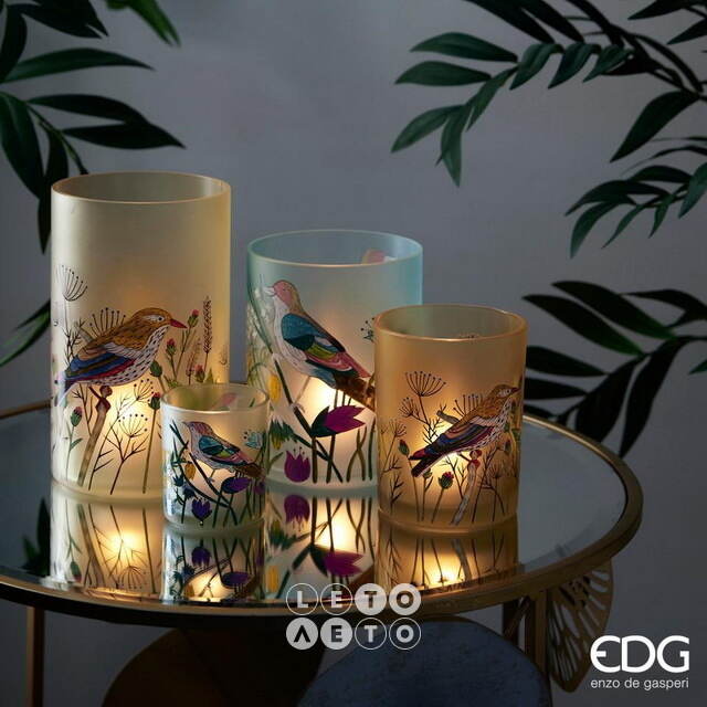 Стеклянный подсвечник Nature 8 см EDG