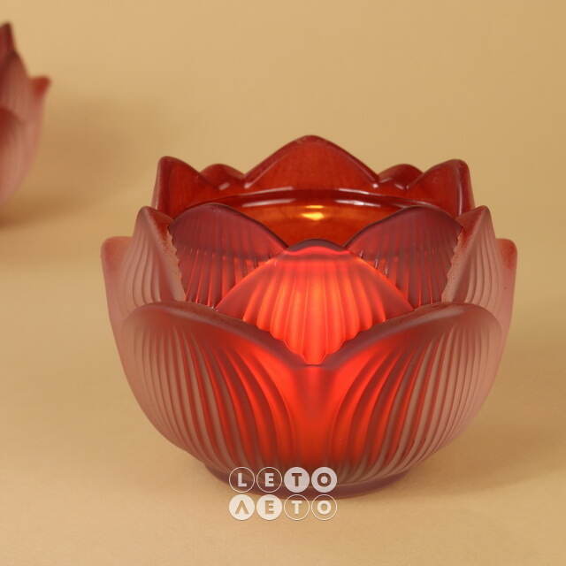 Стеклянный подсвечник Felicita Bordo 11 см EDG