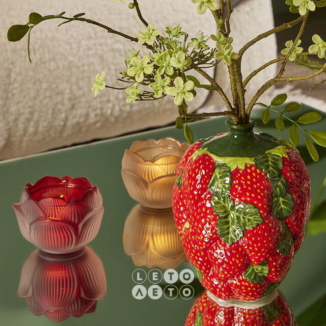 Стеклянный подсвечник Felicita Bordo 11 см EDG