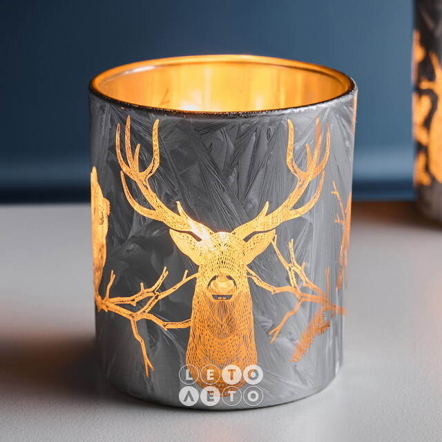 Стеклянный подсвечник Principe de Foresta 8 см EDG (ЭДГ)