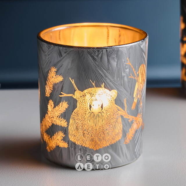 Стеклянный подсвечник Principe de Foresta 8 см EDG (ЭДГ)