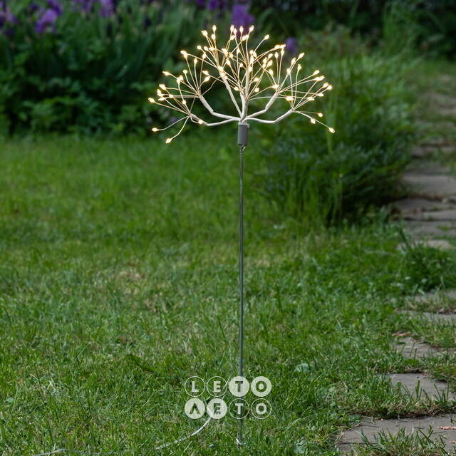 Светодиодное украшение Одуванчик Бронда 50 см, 80 теплых белых LED ламп, IP44 Edelman