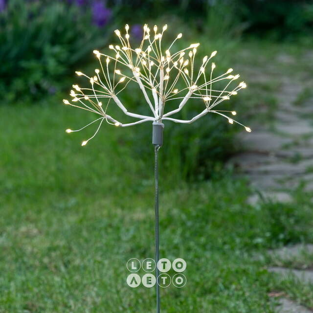 Светодиодное украшение Одуванчик Бронда 50 см, 80 теплых белых LED ламп, IP44 Edelman