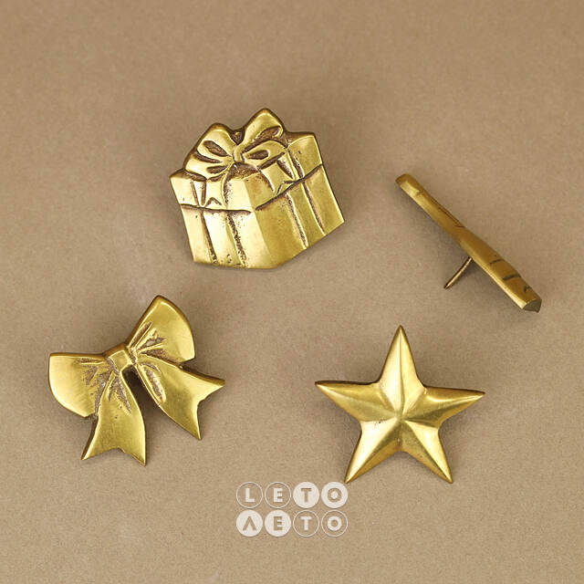 Набор украшений для свечей Golden Holiday 13 см, 4 шт Edelman