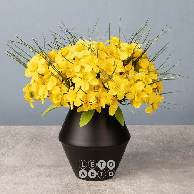 Искусственный букет Нарциссы: Giallo Puesto 21 см Edelman
