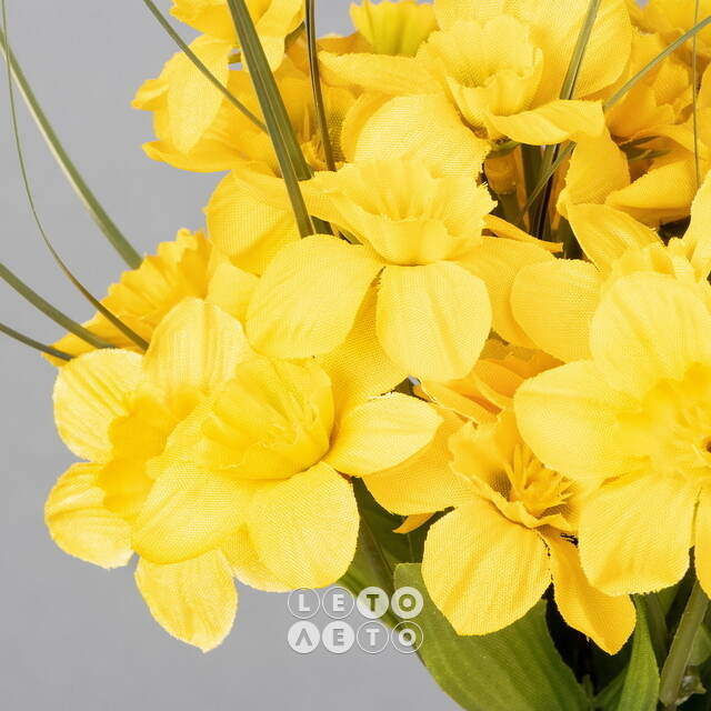 Искусственный букет Нарциссы: Giallo Puesto 21 см Edelman