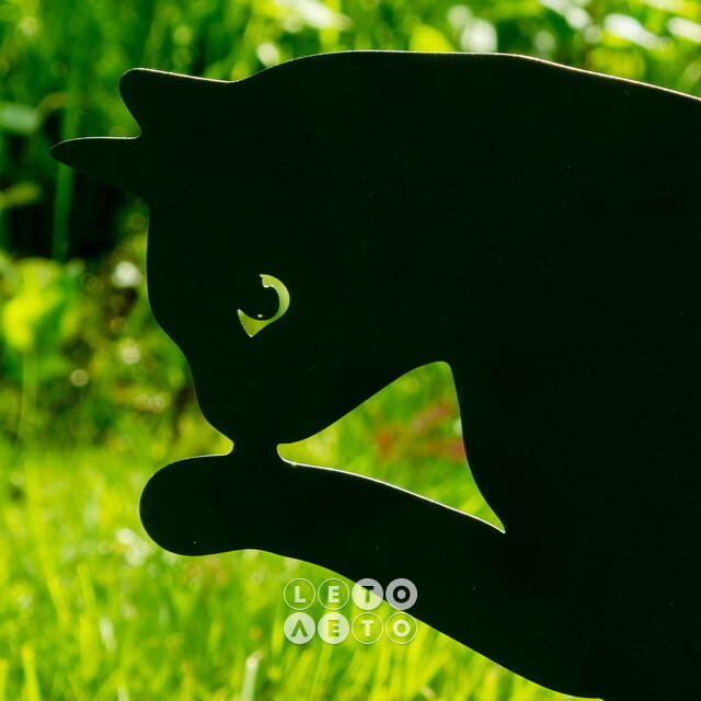 Садовая фигура на колышках Black Cat - Oliver 42 см Edelman