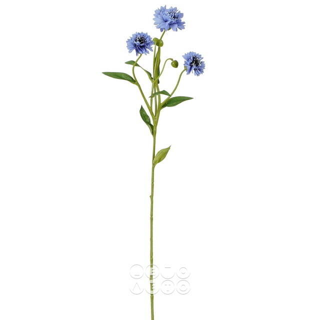 Искусственный букет Corn Flower 62 см голубой Edelman
