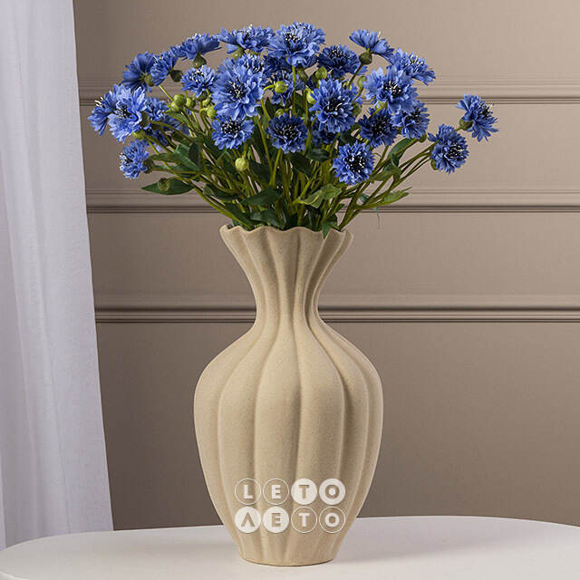 Искусственный букет Corn Flower 62 см голубой Edelman