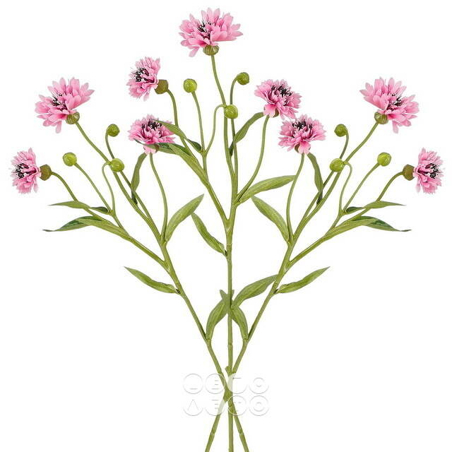 Искусственный букет Corn Flower 62 см розовый Edelman