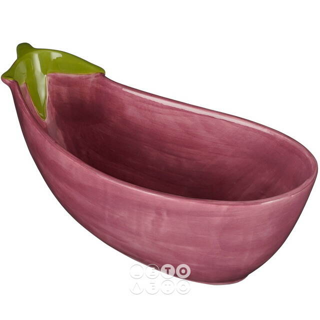 Керамический салатник Eggplant 28*12 см Edelman