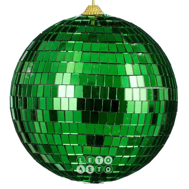 Зеркальный Диско-шар Green 15 см Winter Deco
