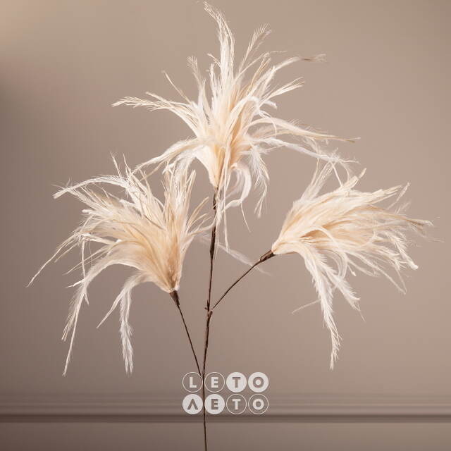 Декоративная ветка Dandelion 75 см бежевая Edelman