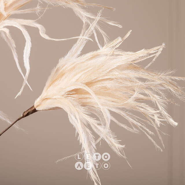 Декоративная ветка Dandelion 75 см бежевая Edelman