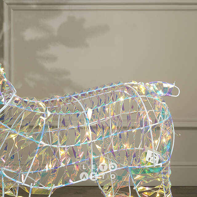 Светодиодный олень Фердинанд - Rainbow 107 см , 60 LED ламп Edelman