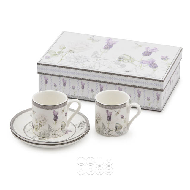 Кофейный набор Giardino di Lavanda, 4 предмета EDG