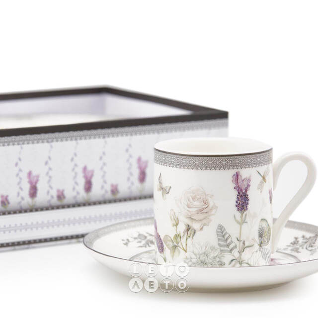 Кофейный набор Giardino di Lavanda, 4 предмета EDG