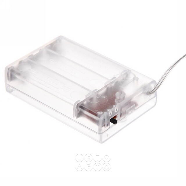 Светодиодная гирлянда на батарейках Теплый Свет, 10 ламп, теплые белые LED, серебряная проволока, контроллер, IP20 Serpantin