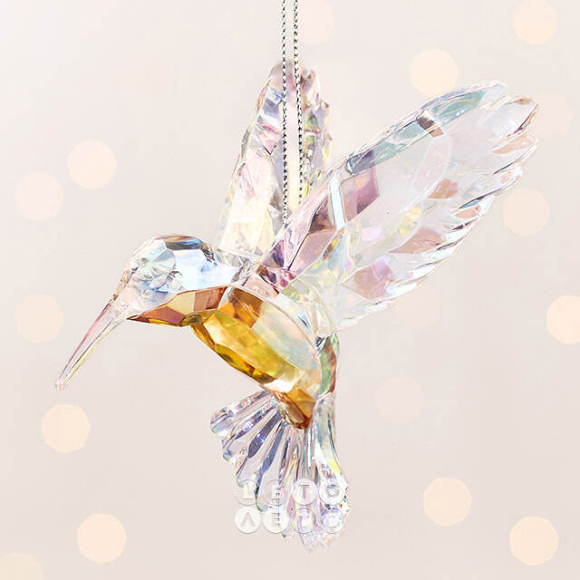 Елочная игрушка Птичка Colibri De Cristal 11 см, подвеска Forest Market
