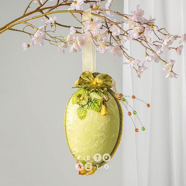 Винтажное подвесное украшение Яйцо - Velveto Bovalino 22 см Winter Deco