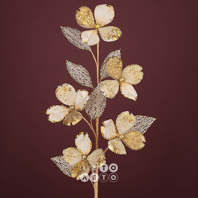 Декоративная ветка Магнолия Геррацци 72 см Winter Deco