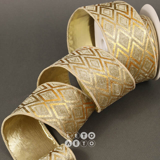 Декоративная лента Napule 457*6 см бежевая Winter Deco