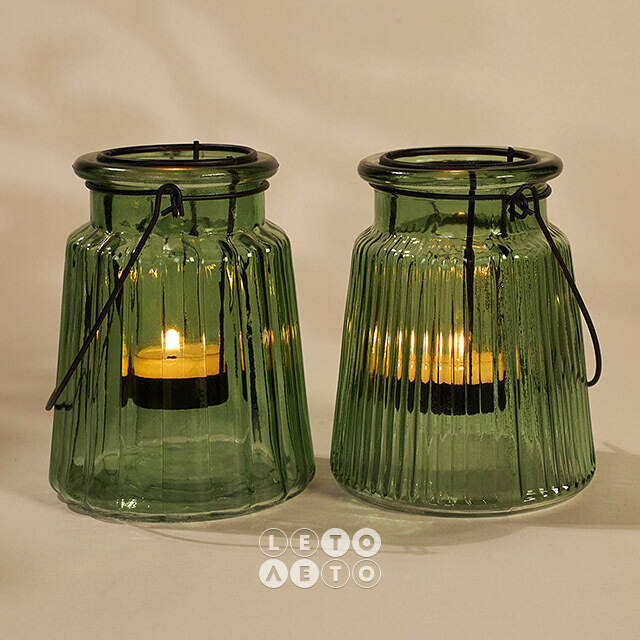Подвесной стеклянный подсвечник Laurenia 12 см, 2 шт Boltze